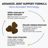 FURRY ARMOR Glucosamine for Dogs 180pcs Joint Support Supplement Dog Hip and Joint Chondroitin Chews Treats with MSM Hemp Dog Joint Pain Relief Mobility Supplements