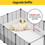 Oneluck Guinea Pig Cage,Indoor Habitat Cage with Waterproof Plastic Bottom,Playpen for Small Pet Bunny, Turtle, Hamste, Loft and Partition