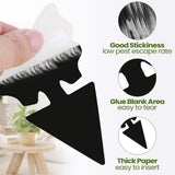 200 Sheets Fruit Fly Traps Sticky Traps for Fruit Fly Gnat Trap for House Indoors Sticky Traps Catcher for Gnats Fungus Gnats Mosquito Catcher Traps for Kitchen Outdoor Plants (Black)