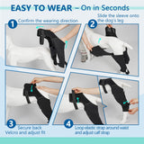 Pawfun Dog Rear Leg Sleeve to Stop Licking, Breathable Anti-Slip Recovery Sleeve Pants for Wound Protection After ACL/TPLO Surgery, Hot Spots, Lick Granulomas–Cone Alternative for Leg Healing,XL
