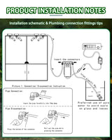 Automatic Reptile Mister System, Misting System with Timer, Reptile Humidifiers Quiet Pump Expandable to 10 Fine Mist Nozzles, Terrarium Mister with Programmable Timer Accurate to The Second