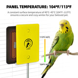 SYSAI Snuggle-Up Bird Warmer for Small Exotic Birds Like Parakeets or Cockatiels and Conure,104°F/113°F Adjustable, 4 X 6 Inches, Bird Heater for Cage