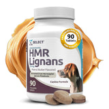 K9 Select HMR Lignans for Dogs - Enhancer for Overall Wellness, Immune Support for Dogs - Norway Spruce Extract Holistic Dog Health - Digestion, & Coat Care - Peanut Butter, 20mg, 90 Tablets