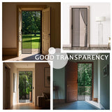 YRH Magnetic Screen Door with Stay Open Buckles - Door Curtains Heavy Duty Self-Sealing Mesh,Powerful Magnets (Fit for Door Size:36x82 Inch,Screen Itself Size:38x83 Inch, Black)