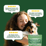 Azestfor Homemade Dog Food Vitamins Pre-Mix Powder – 24 Essential Nutrients – Supplement for Raw, Barf & Grain Free – for All Breeds & Ages – 16oz Veggie Flavored