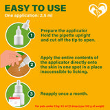 Flea and Tick Prevention for Small Dogs & Cats, Rabbits - Natural Flea Treatment & Pest Control - Topical Flea & Mosquito Repellent for Puppy and Kitten - All Pets