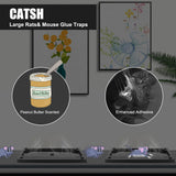 CATSH Rat Mouse Glue Traps 8 Count, Large