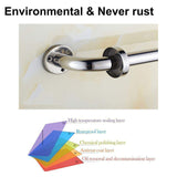 16 Inch Anti Slip Shower Grab Bar, Munzong Stainless Steel Bathroom Grab Bar, Satin Brushed Nickel Knurled Bathroom Balance Bar,Safety Hand Rail Support Handicap Elderly Senior Assist Bath Handle