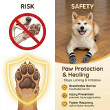 Rigrig Reflective Dog Socks Grippy Socks Prevent Licking Paws，Anti Slip Paw Protection, for Hardwood Floors & Hot & Cold Pavement, Small Medium Large & Senior Dogs