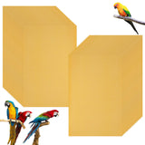 MUXHEL 50 Pcs Gravel Liner Paper for Bird Cage, 11" x 17" Bird Cage Liner, Easy Clean Pet Grinding Sandpaper for Bird Cage