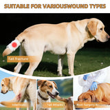 OHCOZZY Dog Tail Protector for Wounds, Adjustable Dog Tail Protector Sleeve for Medium and Large Dogs, Anti Licking(L,Black)