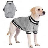 BINGPET Large Dog Sweater Pullover Fleece Vest with Leash Hole & D-Ring,Cotton Dog Hoodie for Small Medium Large Dogs Puppy Boys Girls,Thick Soft Fleece Winter Dog Clothes Cold Weather Sweatshirt Coat