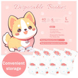 Disposable Dog Booties for Dog Cats,40Pcs Pet Booties Waterproof and Breathable with Adjustable Bandage,Paw Socks Protector for Small Medium Large Dogs,Disposable Dog Boots