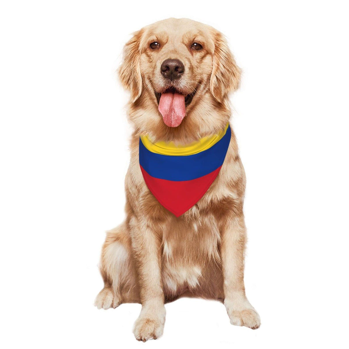 Dog Bandanas Colombia Flag Pet Bandana Scarf Triangle Bibs Kerchief Accessories for Dogs Cats