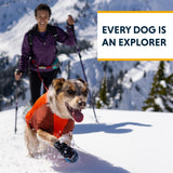 Ruffwear, Powder Hound Dog Winter Jacket, Insulated Softshell Coat with StormSleeve Stretch, Weather-Resistant Shell, Reflective Trim & Light Loop, Cold-Weather Adventures, Persimmon Orange, Small