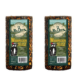 2-Pack Mr. Bird Woodpecker Feast Small Cylinder | Wild Bird Food for Outdoor Birds | Backyard Birdfeeding