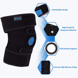 Nvorliy Plus Size Knee Brace for Knee Pain, Extra Large Knee Brace for Women and Men, Adjustable Knee Support with Side Stabilizers for Knee Pain Relief, Arthritis, ACL, LCL, MCL, Injury Recovery (3XL/4XL, Black)
