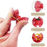 JpGdn 100pcs/50pairs Dog Hair Bows Grooming Bulk with Rubber Bands in Mixed Colors Radom Pattern Toknot Bowknot Elastic for Small Medium Doggy Puppy Yorkie Shih Girl Femal HairAccessories