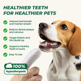 Pet Dental Finger Wipes for Dog & Cats, Remove Bad Breath by Removing Plaque and Tartar Buildup No-Rinse Dog Finger Toothbrush, Disposable Gentle Cleaning & Gum Care Pet Wipes, 50 Counts