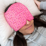TheraICE Migraine Relief Cap, Migraine Ice Pack Mask, Women Cooling Gel Hat, Face Cold Compress Head Wrap for Her Stress. Great Gift for Mom, Sister, Girlfriend, Grandma & Teacher