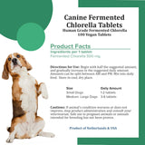 Holistic Bin Canine Fermented Chlorella Tablets | Plant-Based Supplements for Pets | Nutrient-Rich Dog Meal Toppers | Breath Freshener Treats Packed with Chlorophyll | Chlorella Tablets (100 Pieces)