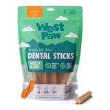 WEST PAW Dental Sticks Durable Dog Chew for Interactive Play, Clean Teeth and Fresh Breath - Safe Reliable and Long Lasting - 14 oz Bag for Small Dogs