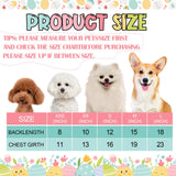 Abbylike 3 Pcs Seasonal Dog Outfits Easter Summer 4th of July Pet Costume Cotton Holiday Puppy Dress Lightweight Pet Apparel with Bowknot for Large Medium Dog Clothing, Large