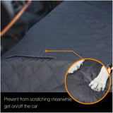 iBuddy Truck Seat Cover for Dogs Waterproof 900D Soft Back Seat Cover for Crew Cab Protects Vehicle from Dog Hair, Scratches, Dirt Durable Rear Seat Cover for Pickup Truck F150 F250 Ram GMC 1500 2500