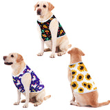 8 Pieces Sublimation Blank Dog Shirt, Heat Transfer Dog Apparel Pajamas, Heat Press Lightweight Puppy Vest, Cool Breathable Clothes for Small Medium Wearing(L)