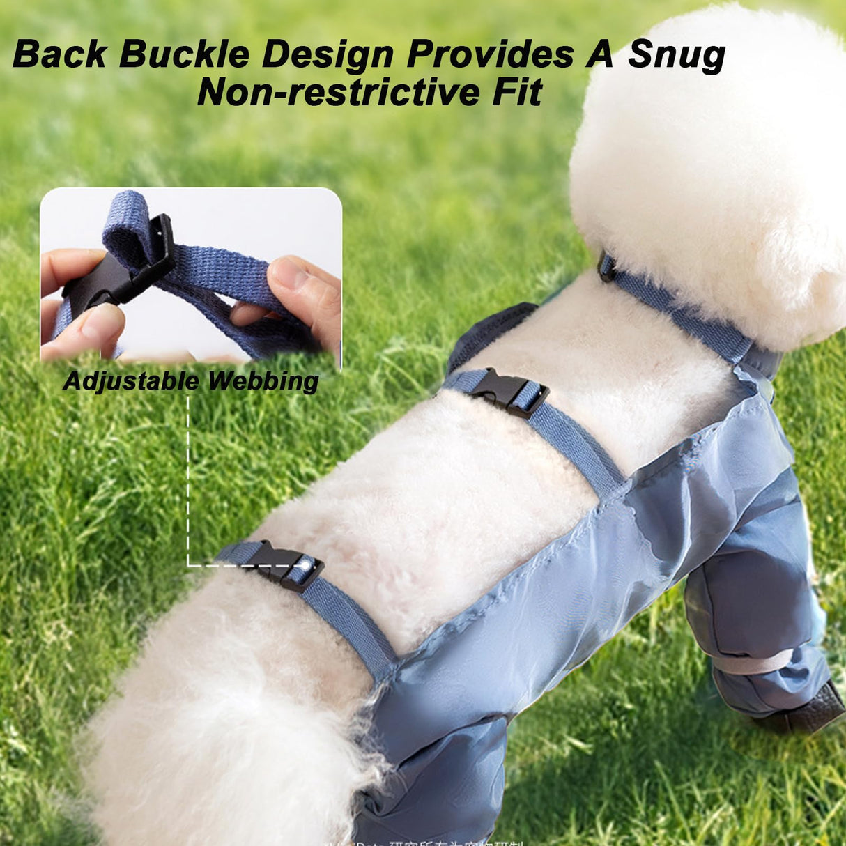 Pet Anti Dust Pants with Shoes for Dogs, Anti-Slip Waterproof Rain/Snow Boots with Adjustable Suspender, Outdoor Walking/Hiking Dirty-Proof Belly for Small Medium-Sized Dog (#C,M)