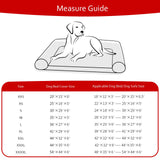 Waterproof Dog Bed Covers Replacement Washable Pet Hair Easy to Remove, Noiseless Quilted Puppy Pet Bed Cover Lovely Grey Star Print 35x44 Inches, for Dog/Cat, Cover Only