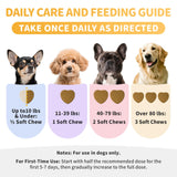 POPPAW Advanced Calming Chews for Dogs-Brain & Composure Support with 7 Mushrooms, Ashwagandha, Omega-3 DHA & EPA, Anxiety Relief Dog Calming Treat, All Breeds & Sizes, Chicken Flavor, 135Ct