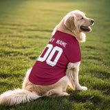 ANTKING Arizona Dog T-Shirt Jersey Style Pet Clothes Personalized Custom Name and Number Gifts