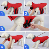 MIGOHI Warm Dog Winter Coat - Winter Dog Jacket, Reflective Windproof Fleece Vest with Leash Hole and Furry Collar