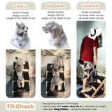 MEWANG Wood Pet Stairs & Ramp for Small/Medium Dogs and Cats, Aging Pets – 3-in-1 Foldable, Portable, Non-Slip Pet Ladder for Tall Beds, Couches,Cars–Holds Up to 220 lbs (31.5" L x 17.2" W x 25.0" H)