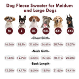 IKIPUKO 2 Pack Dog Sweaters Winter Fleece Sweatshirt Stretchy Vest Pullover for Dogs Clothes Warm Pet Pajamas Christmas for Meidum and Large Dogs