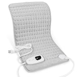 Heating Pad,Electric Heating Pads for Back,Neck,Moist Heating Pad for Abdomen Shoulder Knee Legs,Dry/Moist Heat&Auto Shut Off,Fathers Day Dad Gifts for Men Birthday,Light Gray,24x12 Inch