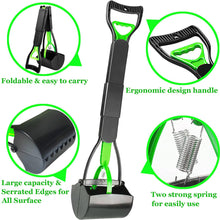 Load image into Gallery viewer, WOILIFE 32" Pooper Scooper for Large Small Dogs Heavy Duty, Long Handle Poop Scoop for Yard, Grass, Gravel, Dog Poop Grabber with High Strength Material and Durable Spring
