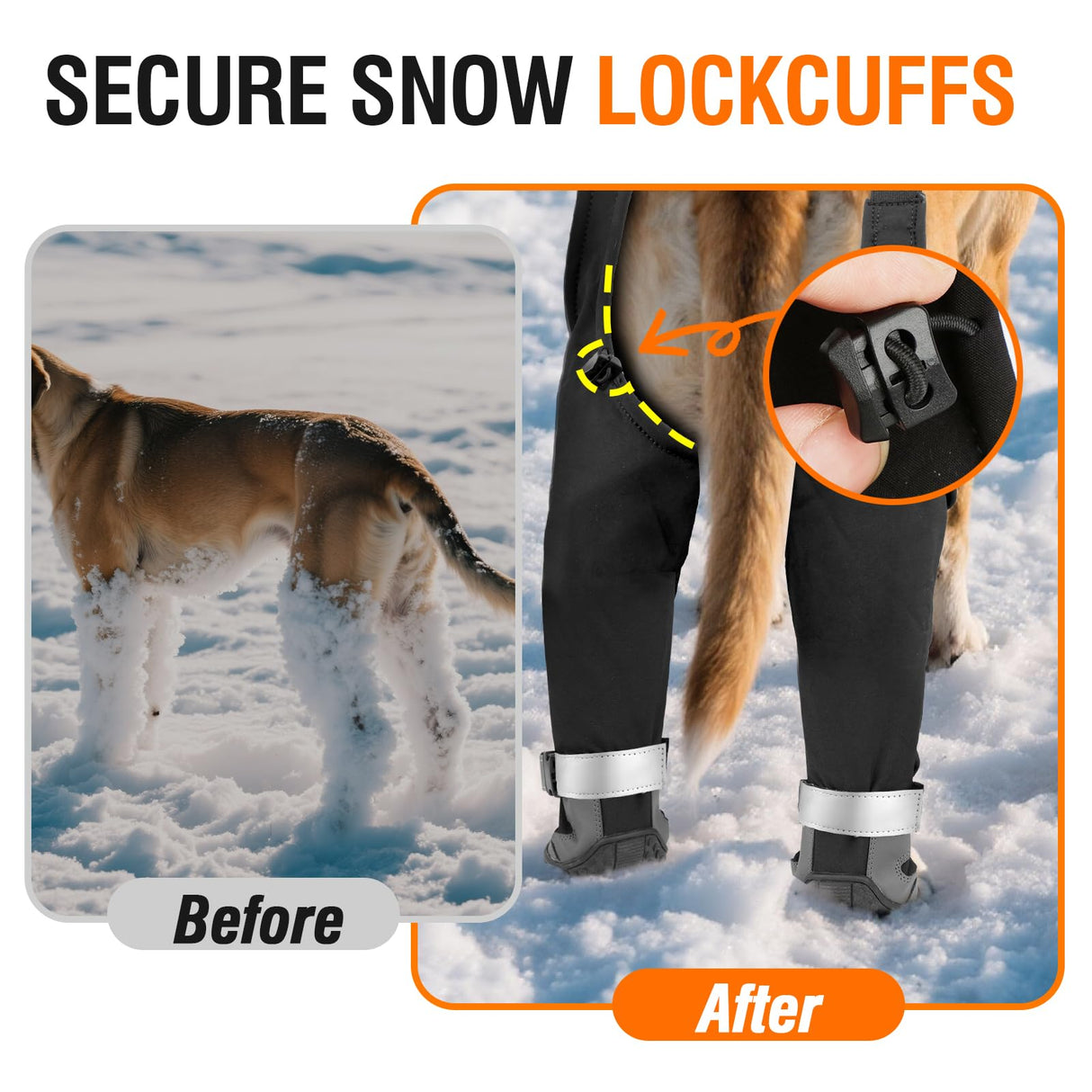 Dog Suspender Boots, Waterproof Dog Rain Boots, Puppy Snow Shoes for Winter, Anti Dirt Pants with Shoes, Adjustable Suspender Pants for Outdoor Walking & Paw Protectors