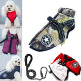 Dog Winter Coat with Harness, 3 in 1 Winter Jacket for Dogs, Dog Jacket Harness Built in for Small Medium Large Dogs/Cats (Camouflage, 4XL)