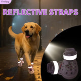 Dog Shoes,Non-Slip Waterproof Sandals for Hot Pavement, Breathable Perforated Boots,Adjustable Straps Dog Rain Booties for Summer Beach and Rainy Day(Purple,#4)