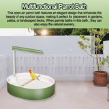 Xanadued Parrot Shower, Automatic Parakeet Bird Bath with Pump, Large Bird Shower Fountain, Bird Bath for Parakeets for Pet Birds, Conure, Cockatoo, Budgie, Lovebird, Finches