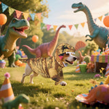 Huhumy T. Rex Dog Costume Dinosaur Dog Costume Halloween Dino Pet Clothes for Pet Cat Halloween Party Cosplay Events Photo Props, Medium