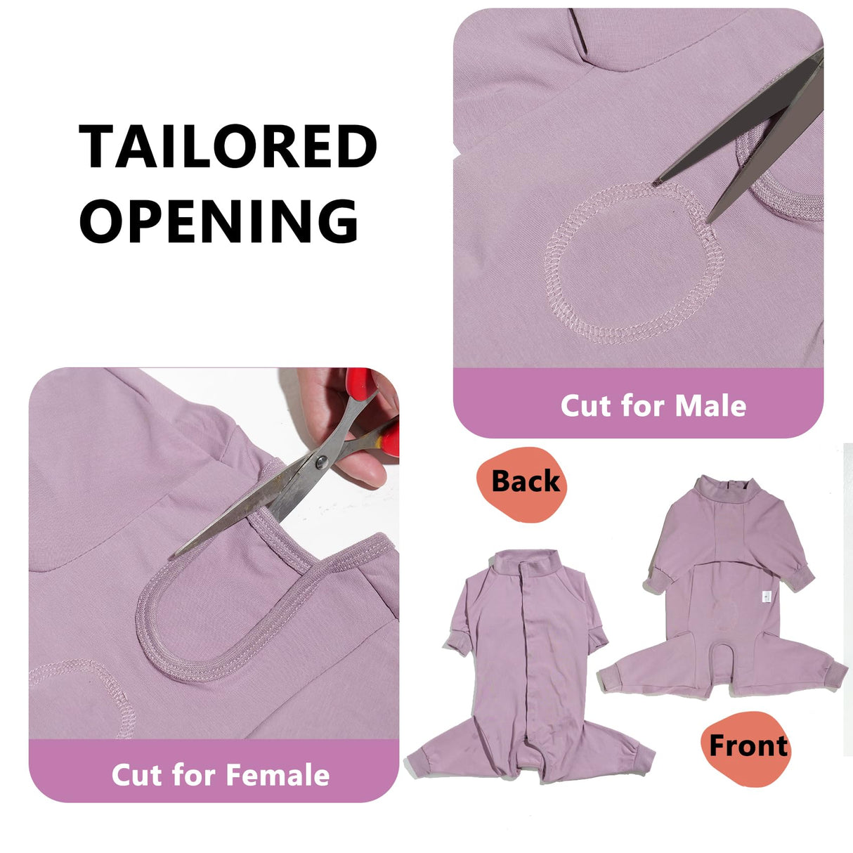 LIANZIMAU Dog Surgery Recovery Suit Full Body Alternative to Cone with Leg Sleeves Comfortable Spay Neuter Suit for Female Male Dogs Postoperative Protective Pet Clothes Pink L