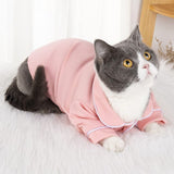apott 3 Pack Dog Pajamas Pet Two-Legged Sleepwear Shirt Set Soft Cat Loungewear for All Year Round Black Pink Blue S