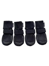LONSUNEER Paw Protector Dog Boots, Dog Shoes Breathable, Dog Booties with Soft and Nonslip Soles, Set of 4, Color Black Size X-Small