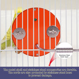KHEARPSL Bird Heater for Cage, Bird Warmer with Mirror Birdcage Heater 12V Bird Heater Pad Bird Heating Plate for Conure Cockatiels Parrots Cocktail African Grays