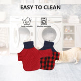 Geyecete Corgi Sweater for Dogs Corgi Clothes,Miniature Corgi Coat,Corgi Jacket for Dogs Warm Waterproof Windproof,High Neckine String Holes-Red-L