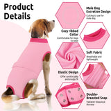 Queenmore Recovery Suit for Dogs Cats After Surgery, Cat Surgical Recovery Suit Onesie,Professional Pet Recovery Shirt, Prevent Licking Dog Body Suits, Surgical Clothes for Abdominal Wounds, Pink,2XL