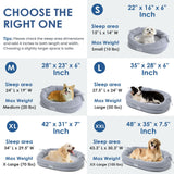 bilypaws Orthopedic Dog Bed for Large Dogs, Pet Sofa Bed with Egg Crate Foam, 4-Sided Bolster, Removable Washable Cover & Anti-Slip Bottom, Large Light Gray